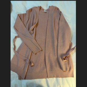 A New Day pink medium cardigan with tie